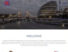 Tablet Screenshot of bristolingles.com.mx